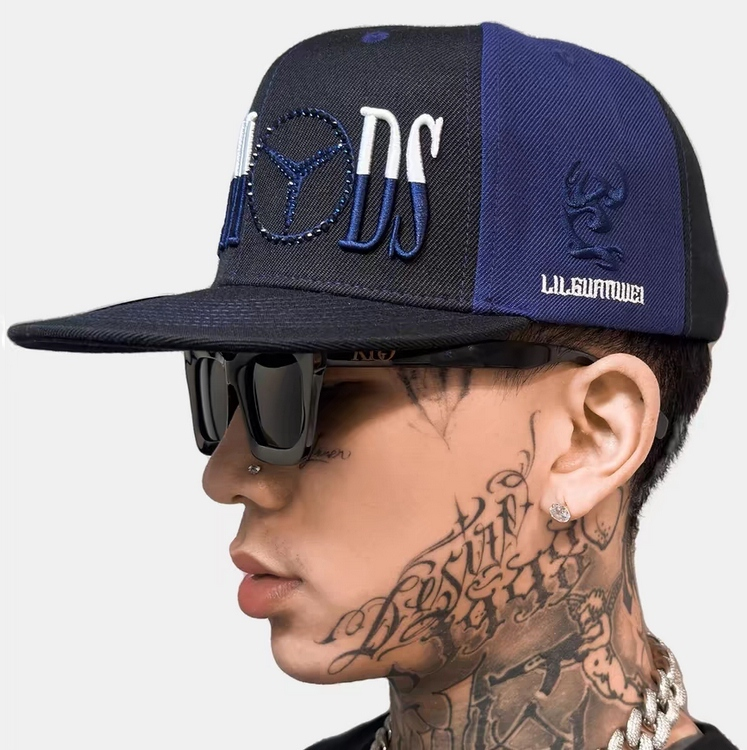 Limited edition BrokenSwordX Li Guanwei European and American hip-hop street hot diamond American wool deep top baseball cap for men and women