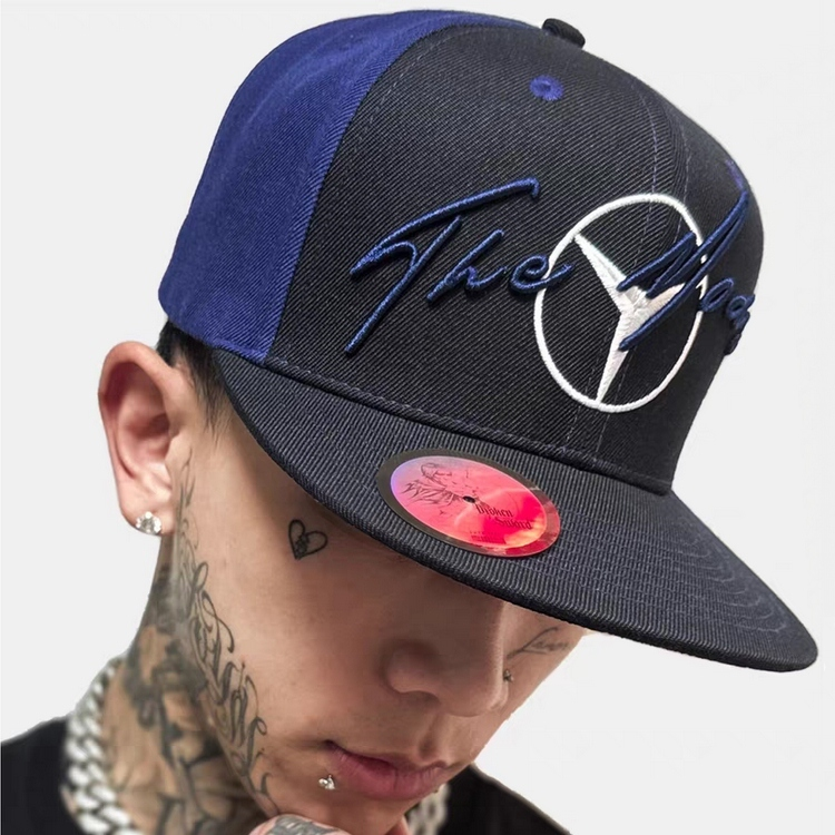 BrokenSwordX Li Guanwei co-branded European and American hip-hop American street three-dimensional embroidered baseball flat brim cap for men and women