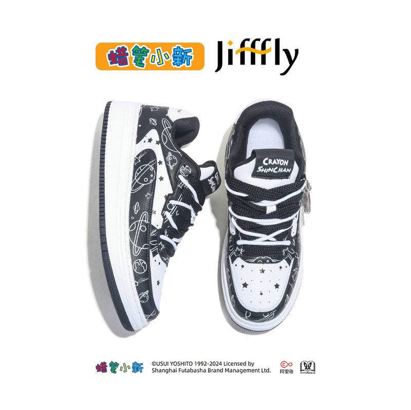 【Japan Shinchan 】Jifffly Casual Shoes |Double/Sports and Character Design |Fashion Student Style/Lightweight and Comfortable JFY-8CS