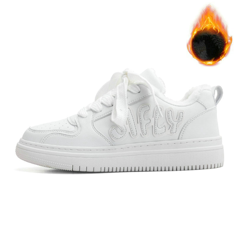 Jifffly Casual Sneakers / 2025 New Design | Furry Heated Design / Thick Sole and Comfortable | Basic For Winter JFY-839M028