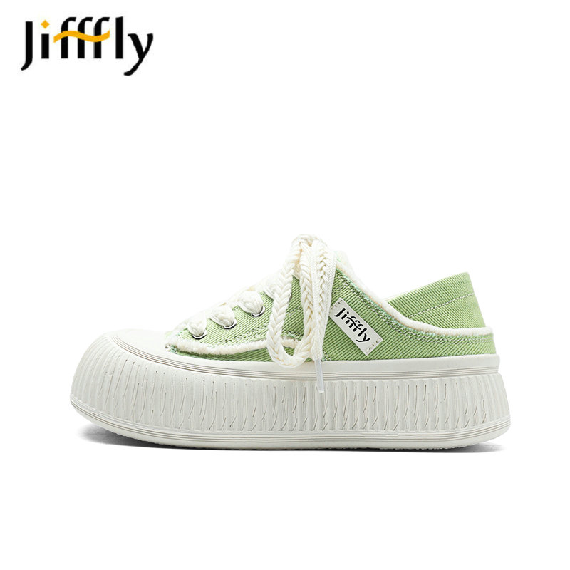 Jifffly Casual Shoes | 2025 New Design | Thick Sole | Wearable with One Foot | Student Model | Lightweight and Comfortable JFY-D003089