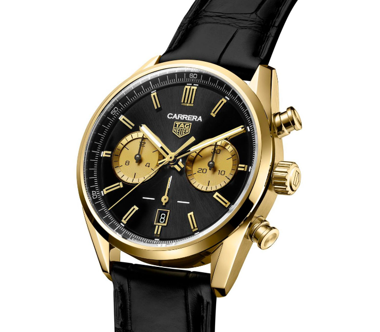 [Super Clone】 TAG Heuer Carrera Chronograph Automatic,42 mm, Gold 3N CBN2044.FC8313