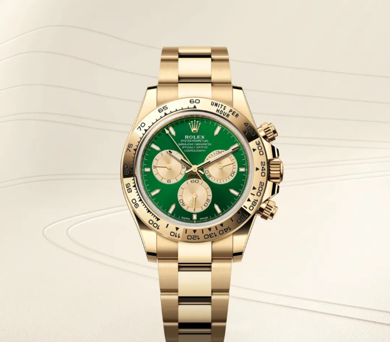 Super Clone】 New Rolex Daytona "John Mayer"40mm Yellow Gold Green Dial m126508-0008