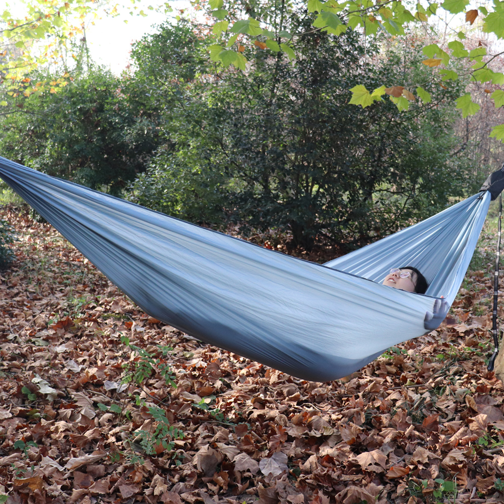 Lighten Up Ultralight Nylon Hammock - 400kg Capacity, 450g, Compact for Cycling, Camping & Relaxation