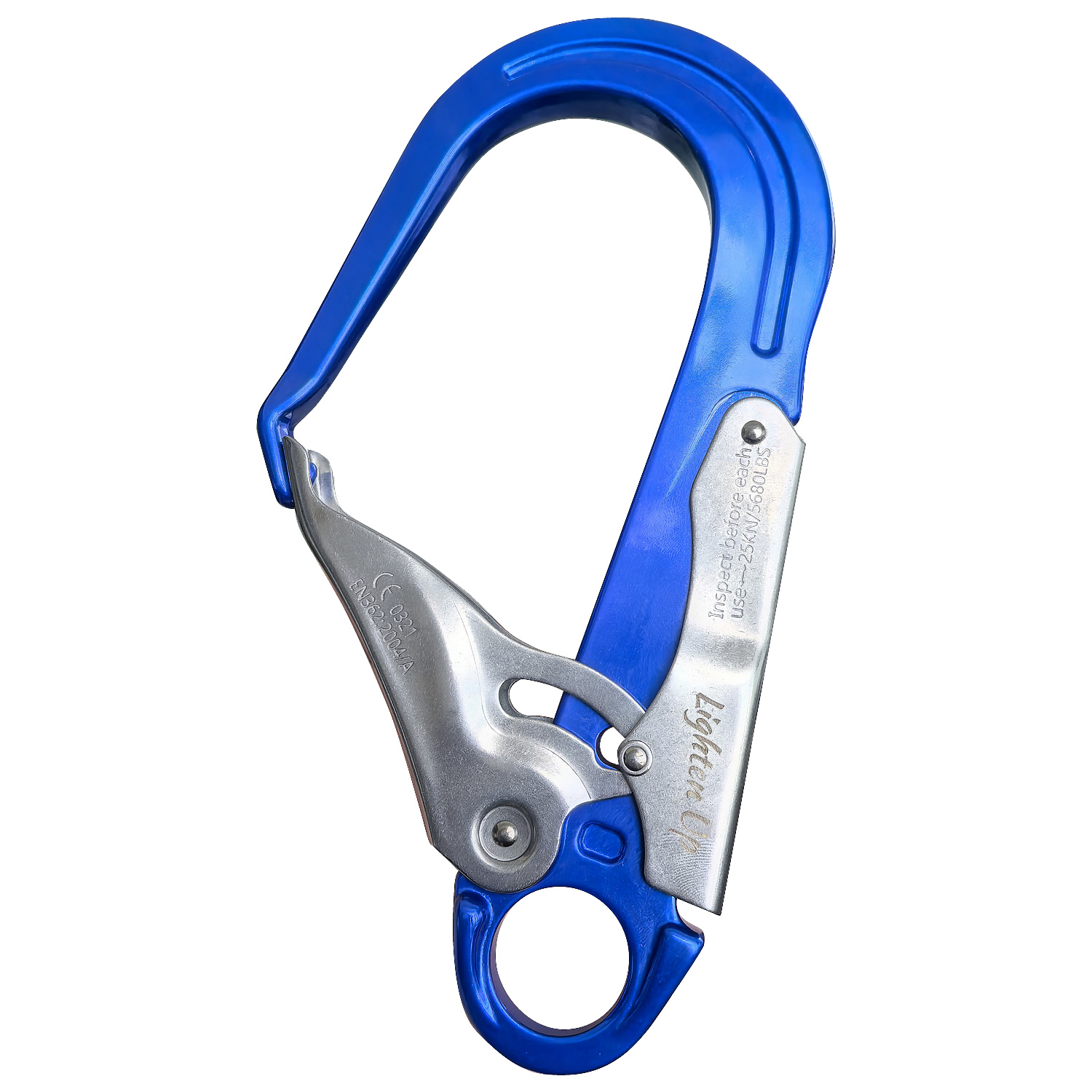 Lighten Up Durable Rock Climbing Carabiner Hook - 25KN Load Capacity for Safety & Versatility CE Certificate