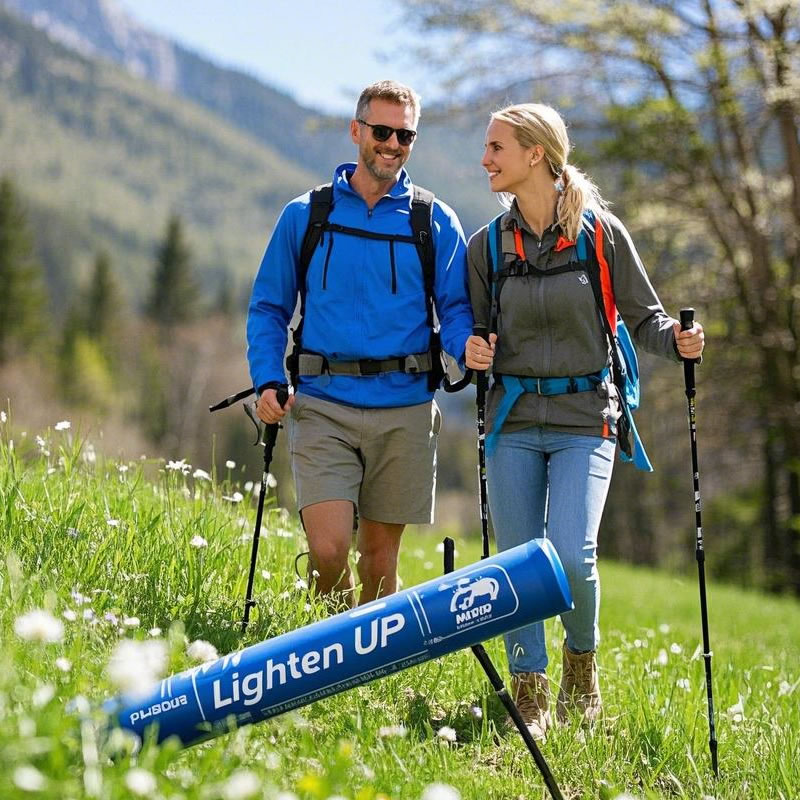 Adjustable Trekking Poles for All Terrains - Lightweight, Durable & Shock-Absorbing Hiking Poles for Men & Women