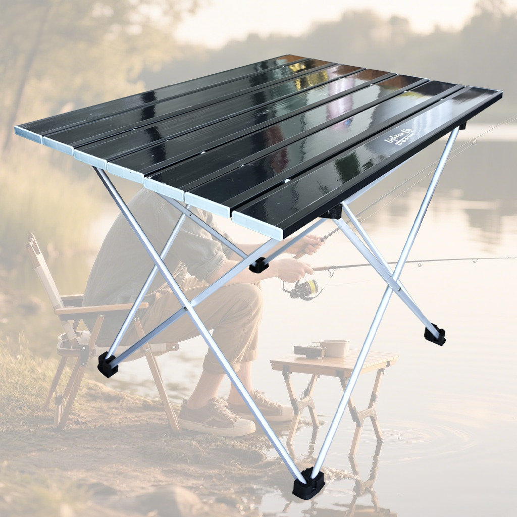 Ultralight 900g Camping Table – Foldable Aluminum Alloy Portable Desk for Hiking, Cycling & Fishing