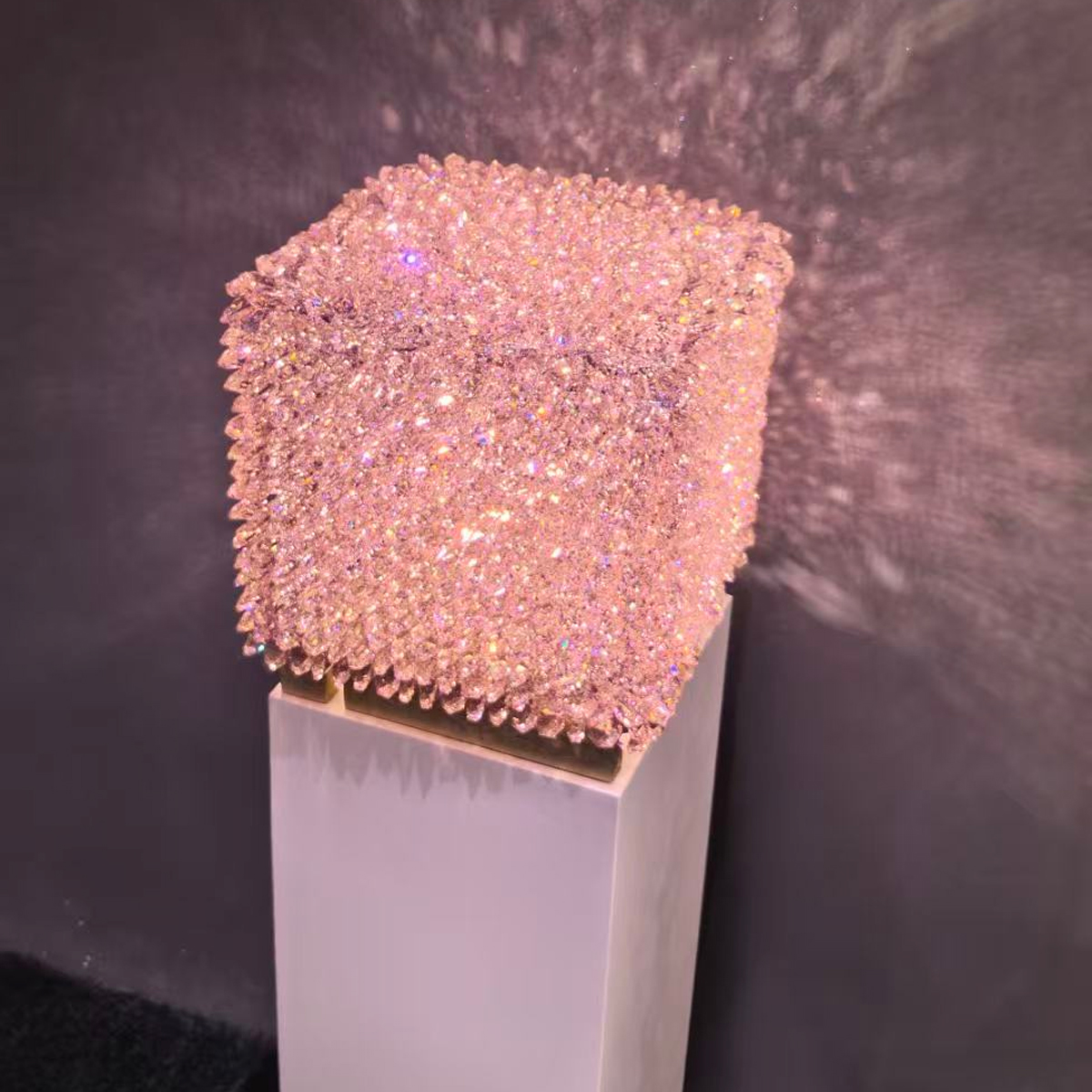 Crystal desk lamp, bedroom desk lamp，Square crystal desk lamp, living room desk lamp, indoor lighting, high-end lamp, crystal fairy lamp, Italian Light Luxury sense of atmosphere, home aesthetics,TD31033  Crystal table lamp