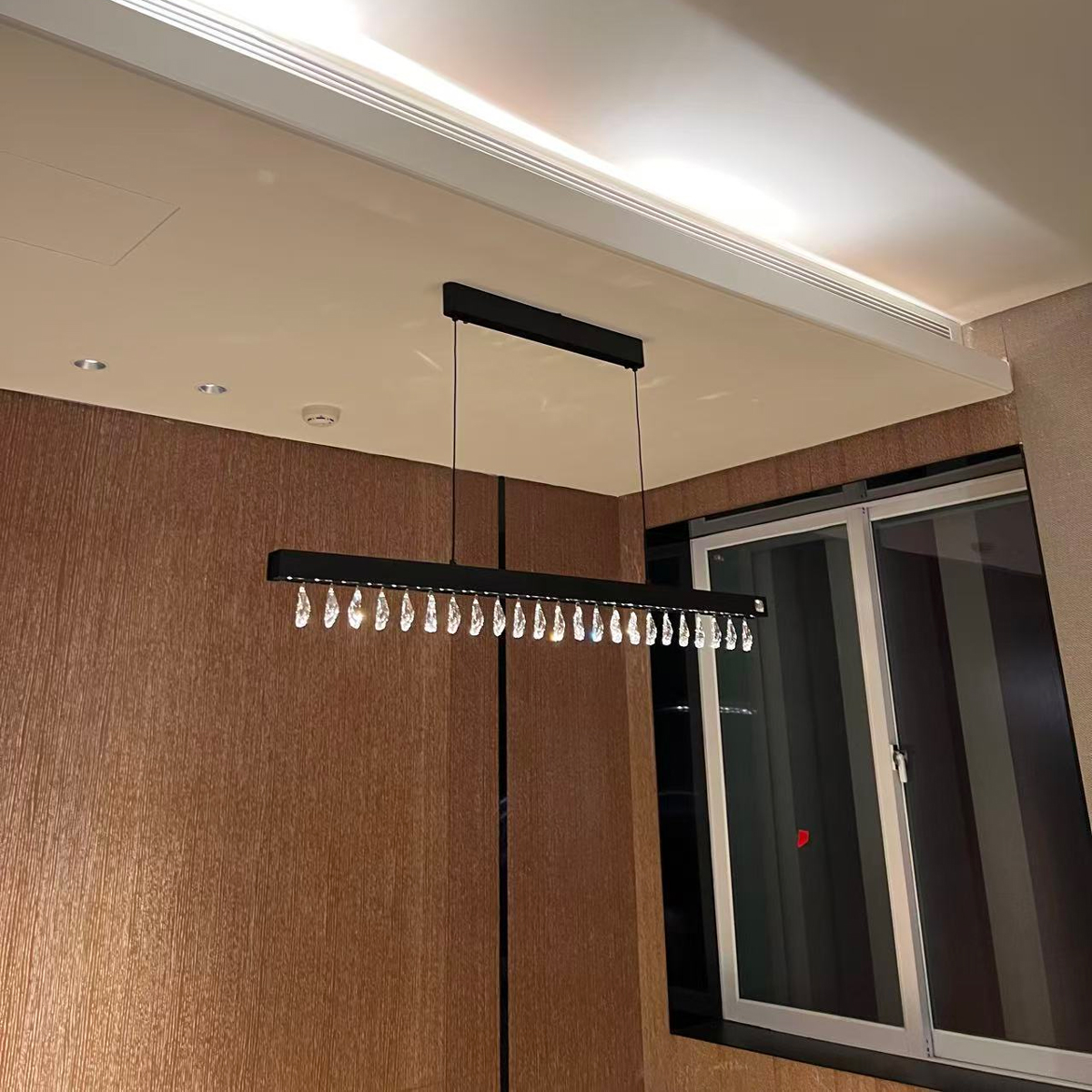 Swarovski three ring branch chandelier