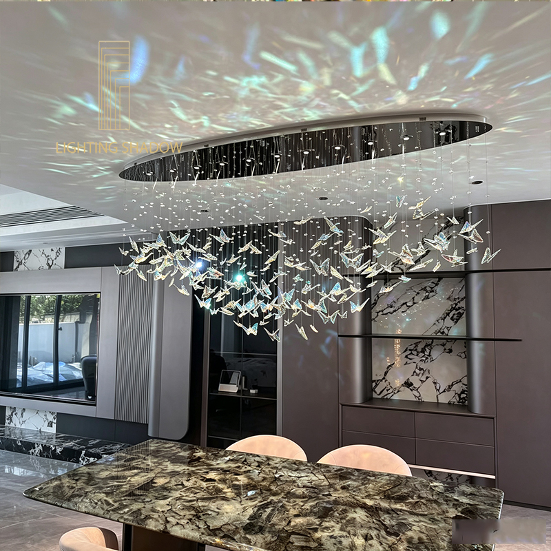 ﻿ Light luxuryutterfly crystal chandeliers,  Swarovski crystals, Egyptian Asfour, Chinese K9 crystals，TD622 Butterfly Crystal Chandelier