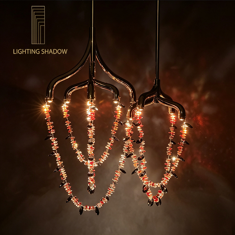  Small Crystal chandelier﻿ ,Light luxury crystal chandeliers,  Swarovski crystals, Egyptian  Asfour crystal Chinese K9 crystals， TD26054 Crystal Pendant Light