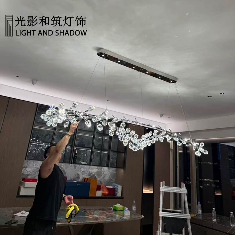 ﻿ Light luxury chandeliers, crystal chandeliers,villa chandeliers,   home aesthetics,  Chinese K9 crystals，TD26041 Crystal Chandelier