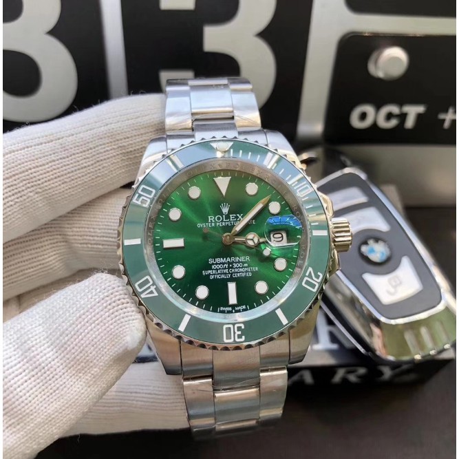 ROLEX 綠水鬼男士機械錶 潛行者黑水鬼 藍寶石高清 全自動機械