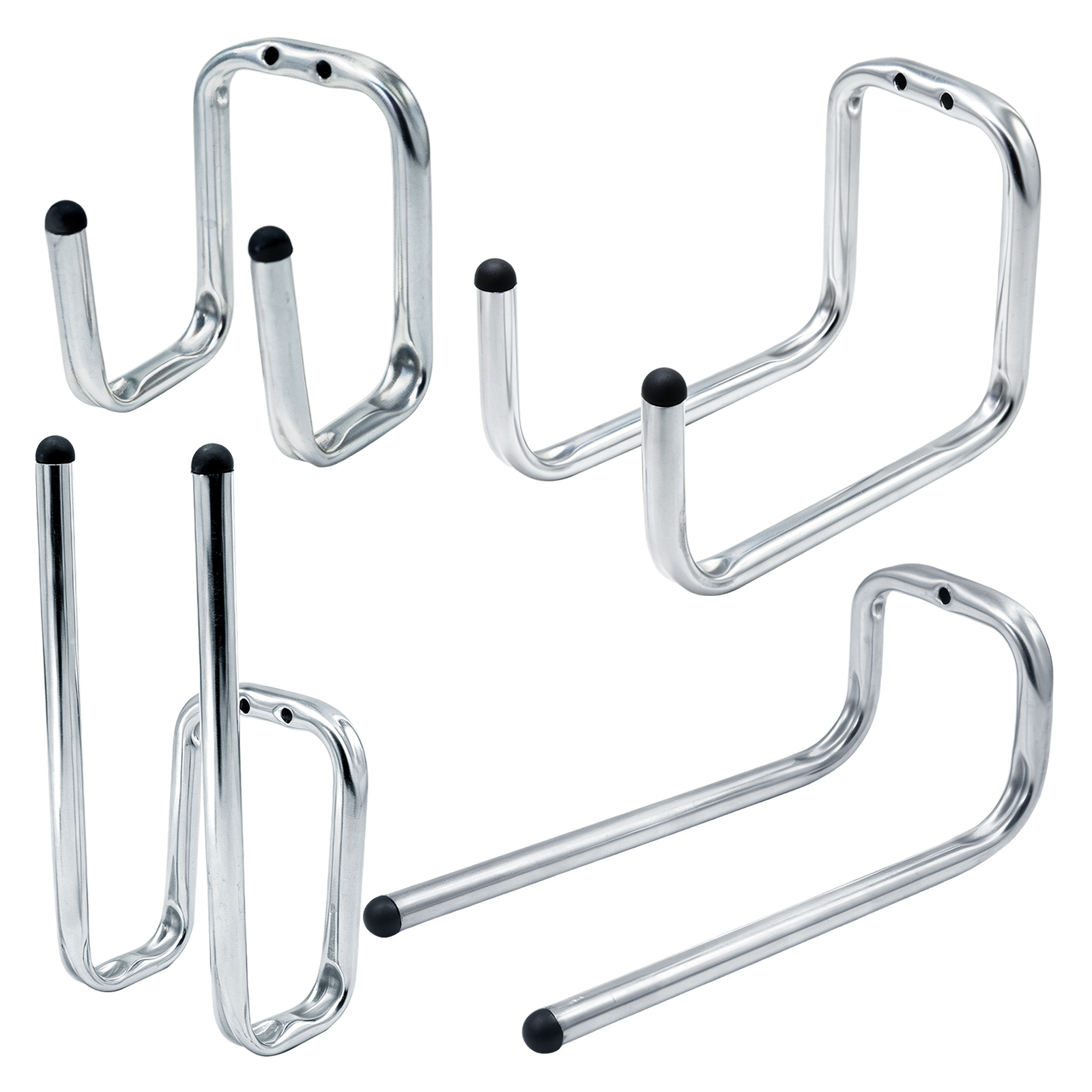 Garage Storage Hooks, Heavy Duty Metal Wall Mount Utility Hooks for Bike, Ladder, Kayak, Garden Tools, Organizer Hangers for Warehouse, Shed, Basement