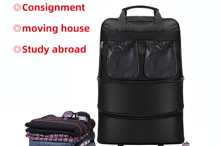 Collapsible Wheeled Travel Backpack for USA Market: The Ultimate Portable Storage Solution for Business, Study Abroad & Moving