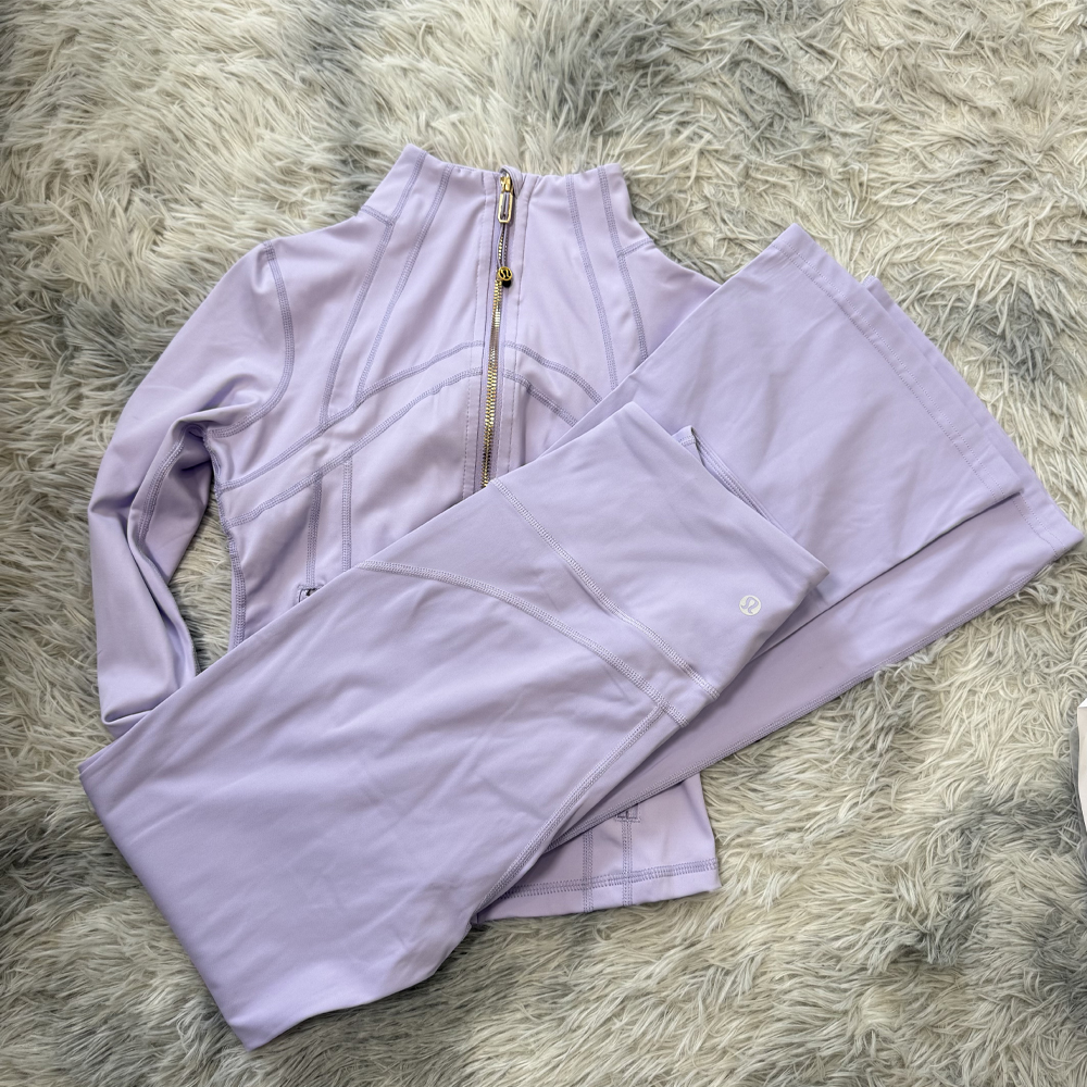 Regular Define Jacket and Flared Leggings (Gold Zipper)