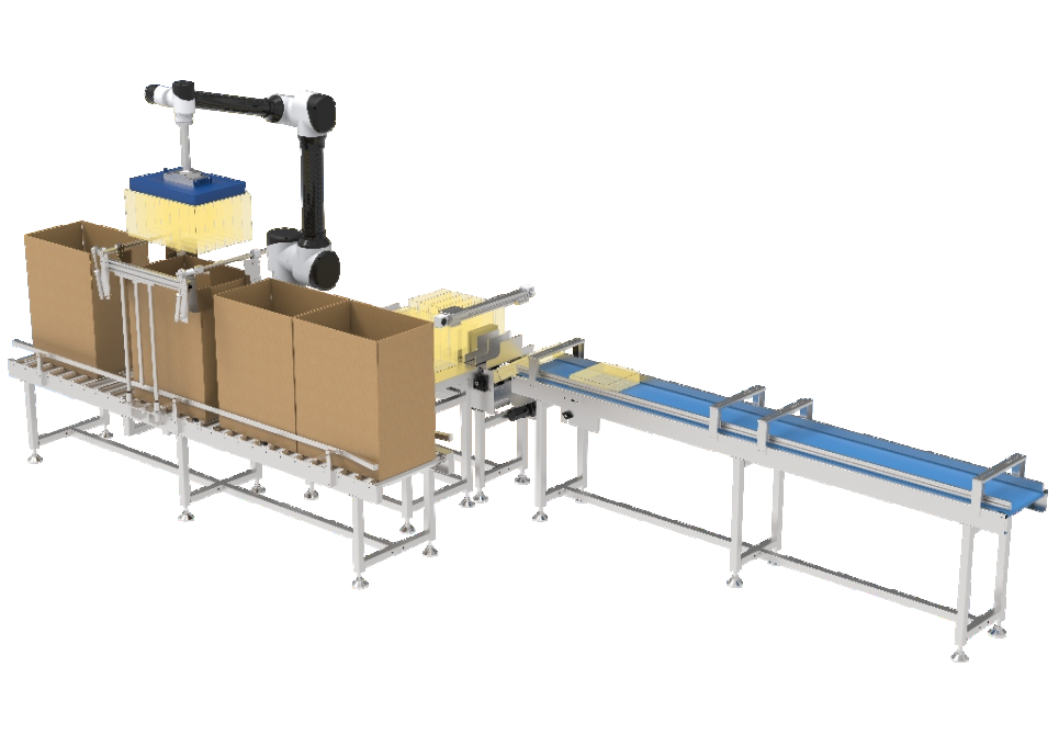 Collaborative palletizing and boxing workstation MW-20