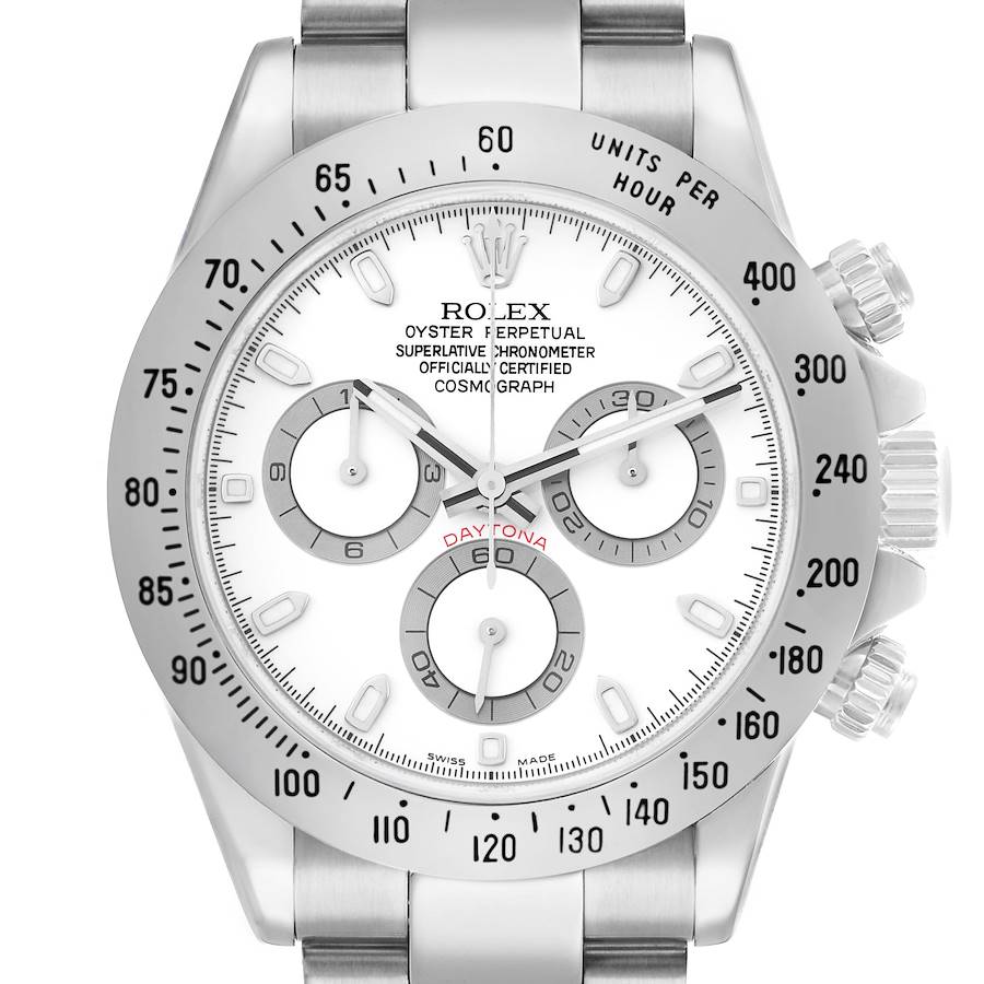Replik Rolex Daytona Weißes Zifferblatt Automatik Herrenuhr 116520