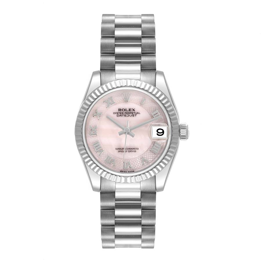 Replica Rolex President Midsize White Gold Mother of Pearl Dial Ladies Watch 178279