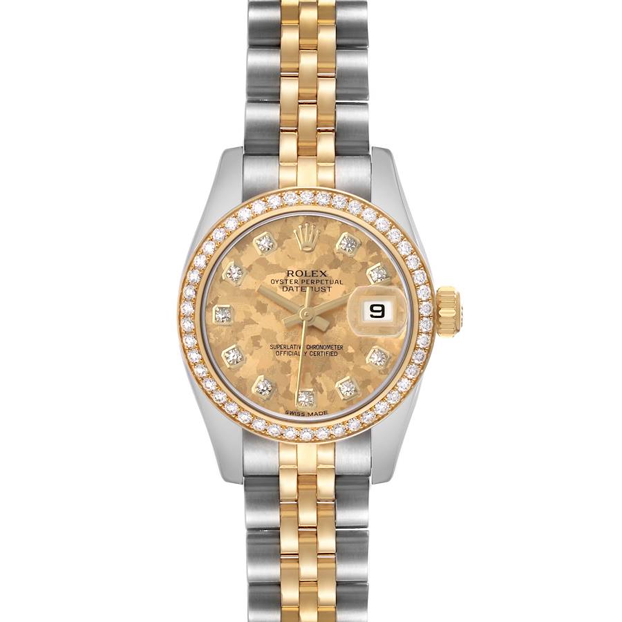 Replica Rolex Datejust Steel Yellow Gold Diamond Ladies Watch 179383