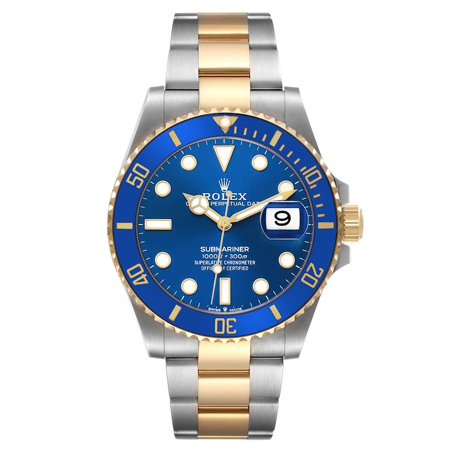 Replica Rolex Submariner 41 Steel Yellow Gold Blue Mens Watch 126613 Box Card