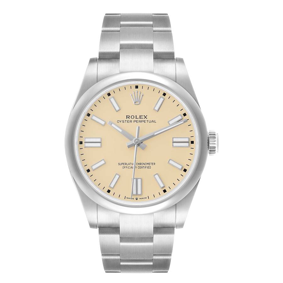 Replica Rolex Oyster Perpetual 41 Steel Beige Dial Mens Watch 134300