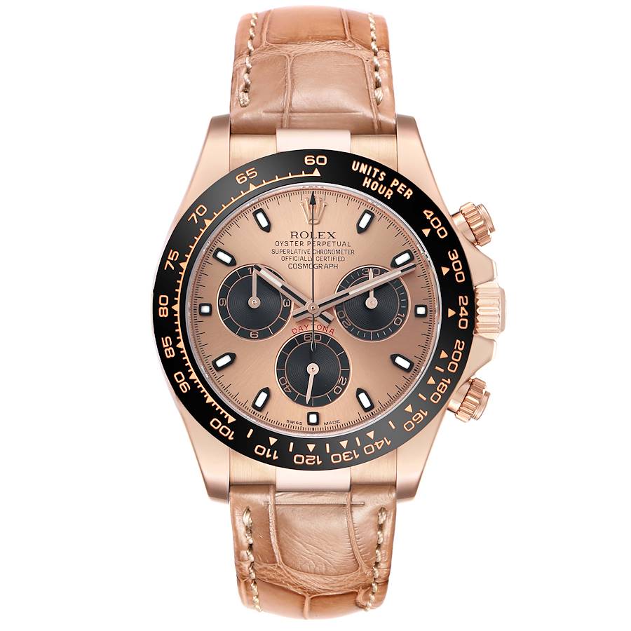 Replica Rolex Daytona Rose Gold Everose Mens Watch 116515