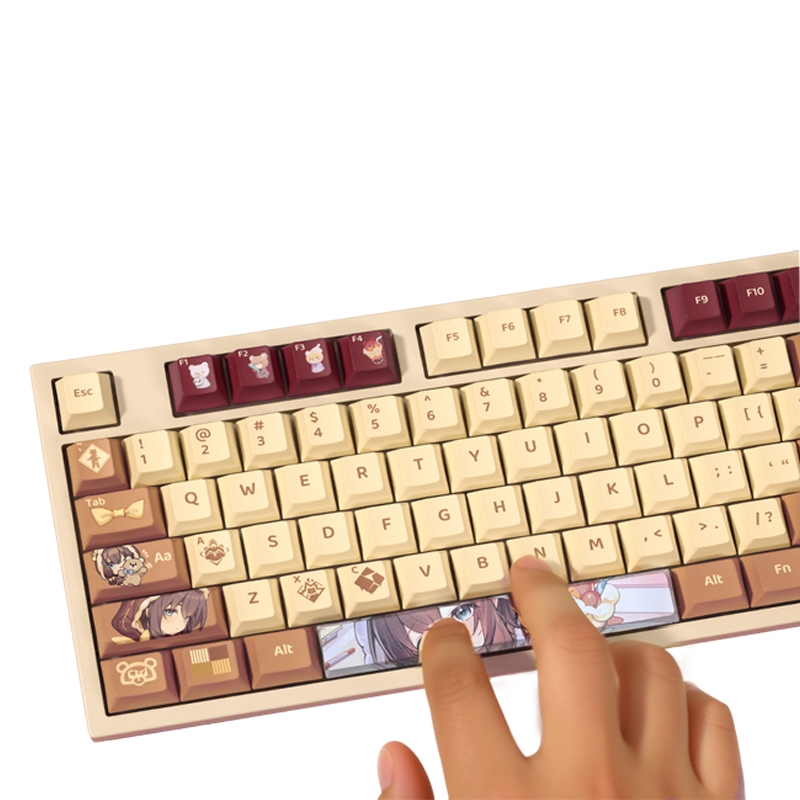 [HARMOD x STRINOVA] 84 Key Bits GASKET Structure Tri-ModeNoise Reduction  Mechanical Gaming Keyboard