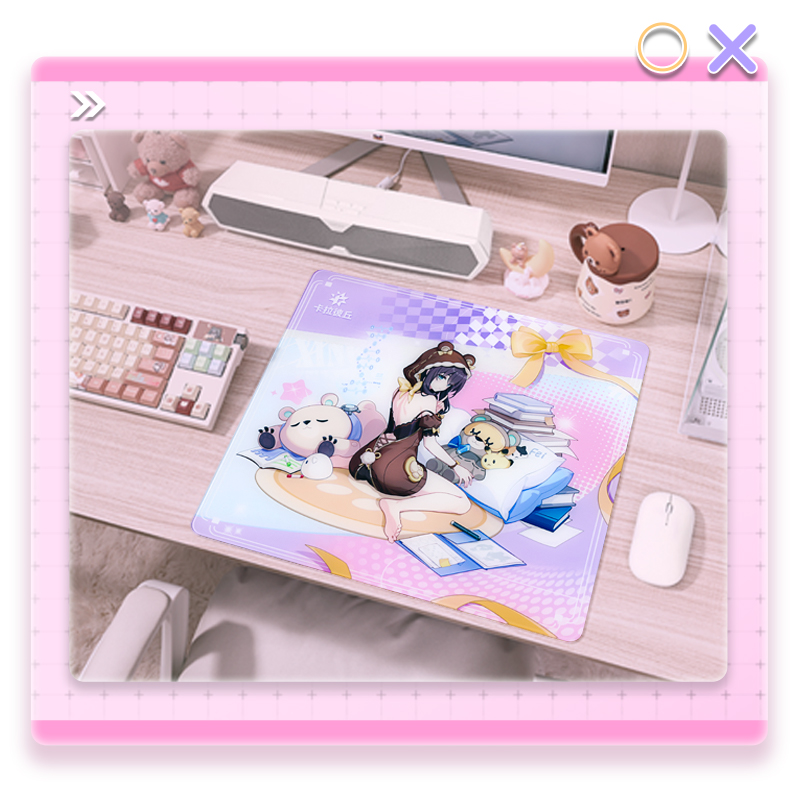 [HARMOD x STRINOVA] Tempered Glass Scratch-Resistant Gaming Mouse Pad