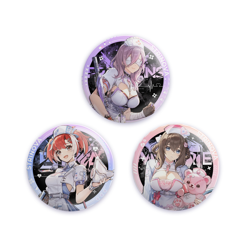 HARMOD&Strinova  anime tinplate badge Hospital Ward series badge brooch backpack decoration gift collection (75mm)