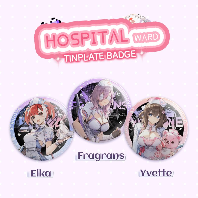 HARMOD&Strinova  anime tinplate badge Hospital Ward series badge brooch backpack decoration gift collection (75mm)