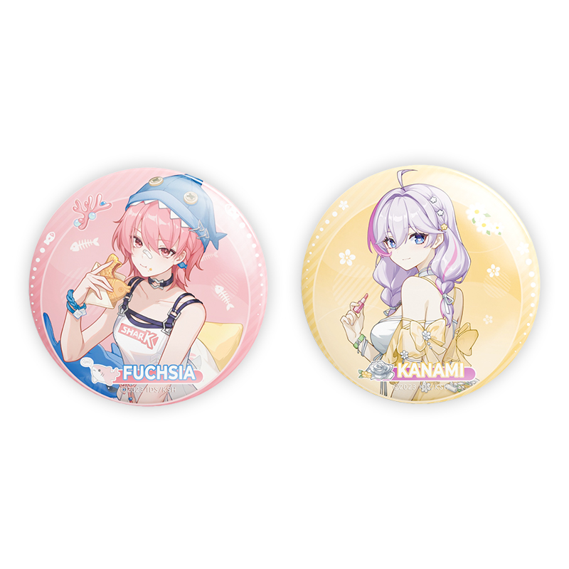 HARMOD&Strinova anime tinplate badge Dorm invitation series badge brooch backpack decoration gift collection (75mm)