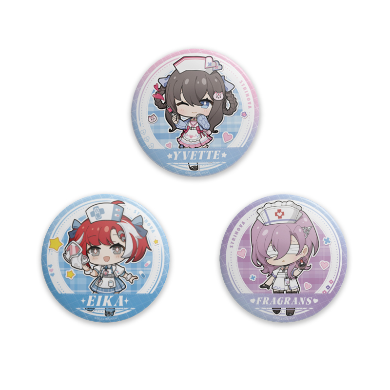 HARMOD&Strinova anime tinplate badge Hospital Ward series badge brooch backpack decoration gift collection (44mm)
