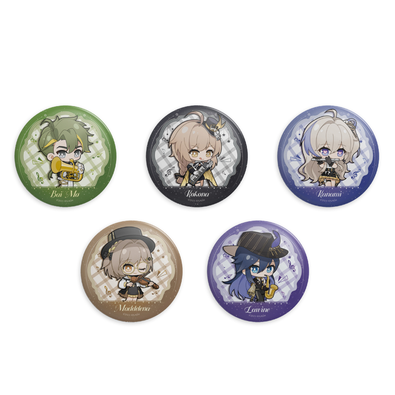 HARMOD&Strinova anime tinplate badge Golden Tree Symphony series badge brooch backpack decoration gift collection (44mm)