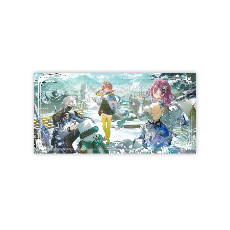 HARMOD&Strinova anime flow sand acrylic board, ice and Snow Festival series table decoration flow sand board, collectible gift