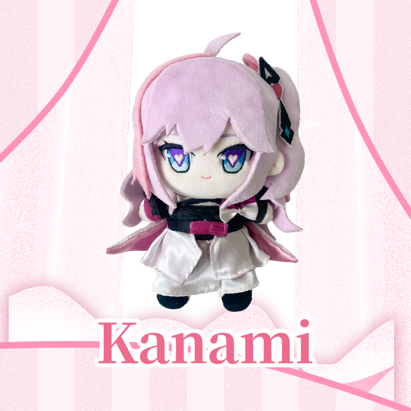 HARMOD&Strinova 15cm Kanami Plush Doll, Cute Plush Doll, Exquisite Embroidery Doll, Comes with Identity Card &Bag, Suitable for Collecting and Giving Gifts [Pre sale]