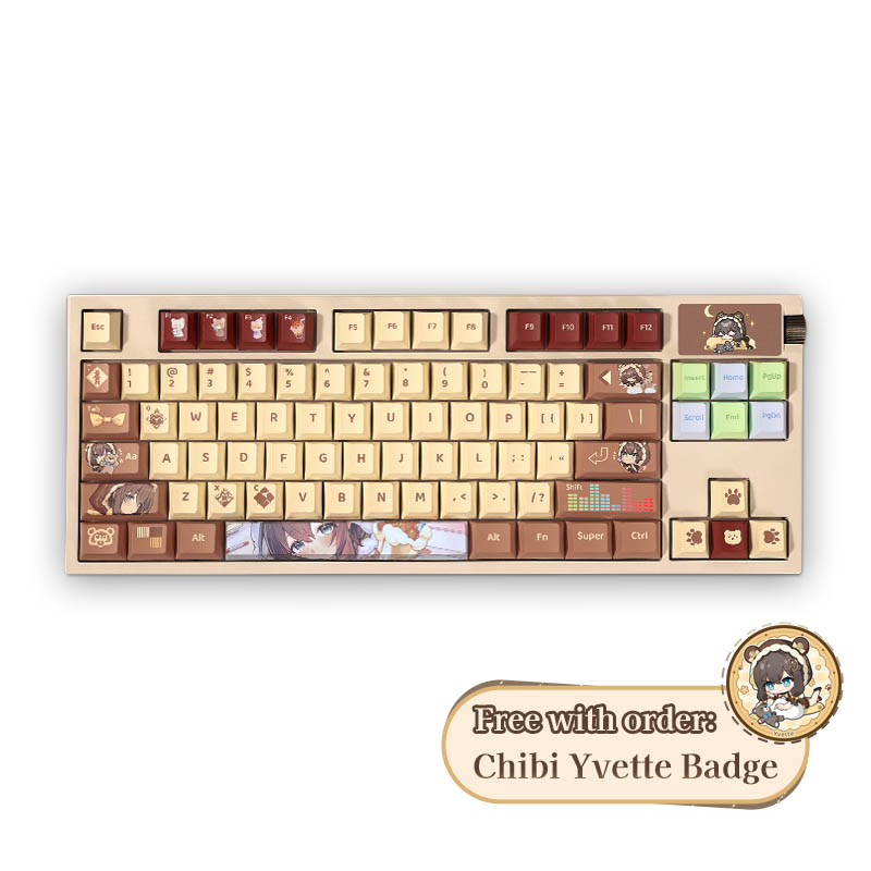 [HARMOD x STRINOVA] 84 Key Bits GASKET Structure Tri-ModeNoise Reduction  Mechanical Gaming Keyboard