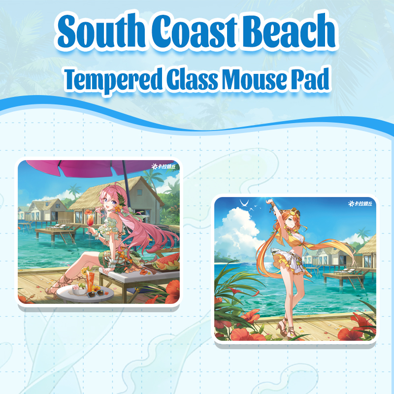 [HARMOD x STRINOVA] South Coast Beach Tempered Glass Scratch-Resistant Gaming Mouse Pad