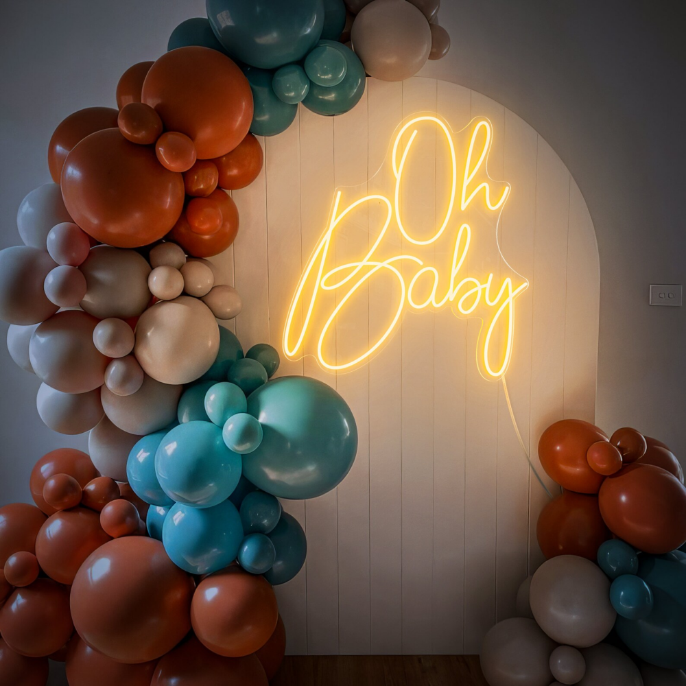 Oh Baby Neon Sign,Custom Neon Sign,Personalized Neon Sign For Baby,Neon Light Baby Shower Decor,Neon Sign Wall Decor,Kids Wall Light