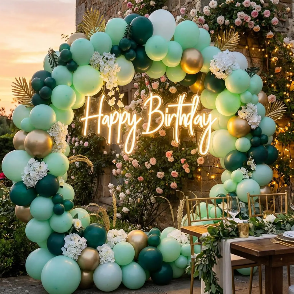 Happy Birthday Neon Sign, Birthday Neon Sign, Neon Party Decor Sign, Party Backdrop Sign, Neon Party Lights,Decor Sign,Birthday Decor