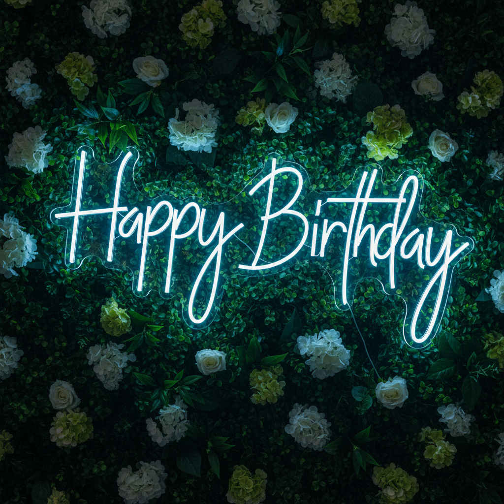 Happy Birthday Neon Sign, Birthday Neon Sign, Neon Party Decor Sign, Party Backdrop Sign, Neon Party Lights,Decor Sign,Birthday Decor