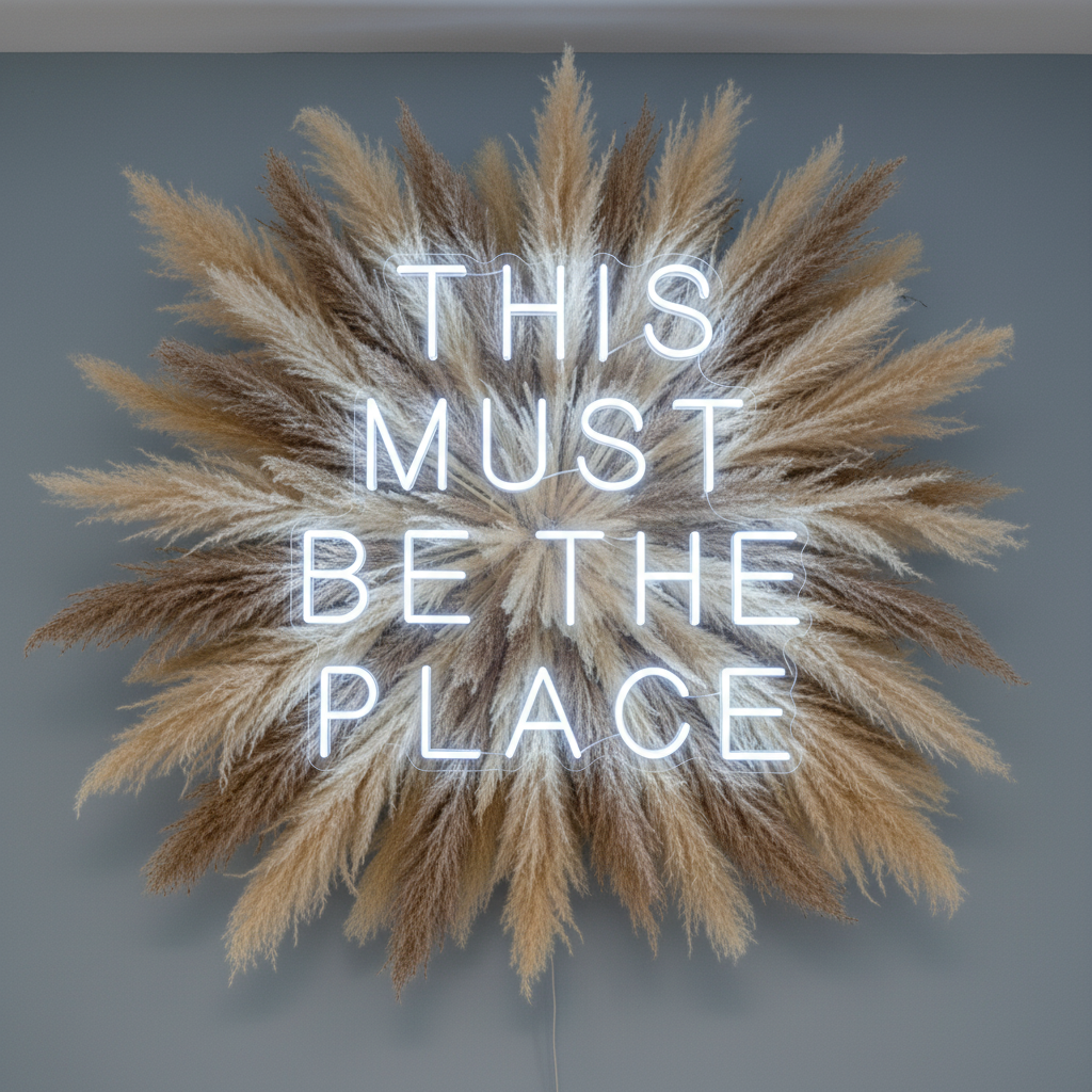 This Must Be The Place Neon Sign Bar, Bedroom Decor, LED Neon Light Sign, Party Decor, Home Room Neon Wall Art Decoration