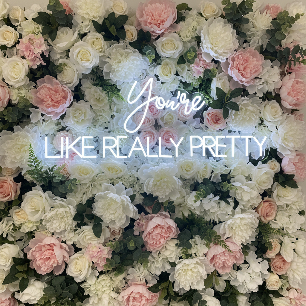 You're like really pretty Neon Sign,Custom Beauty Salon Neon Decor,Nails Room Studio Light Sign,LED Sign for Nail Salon,Gift For Her