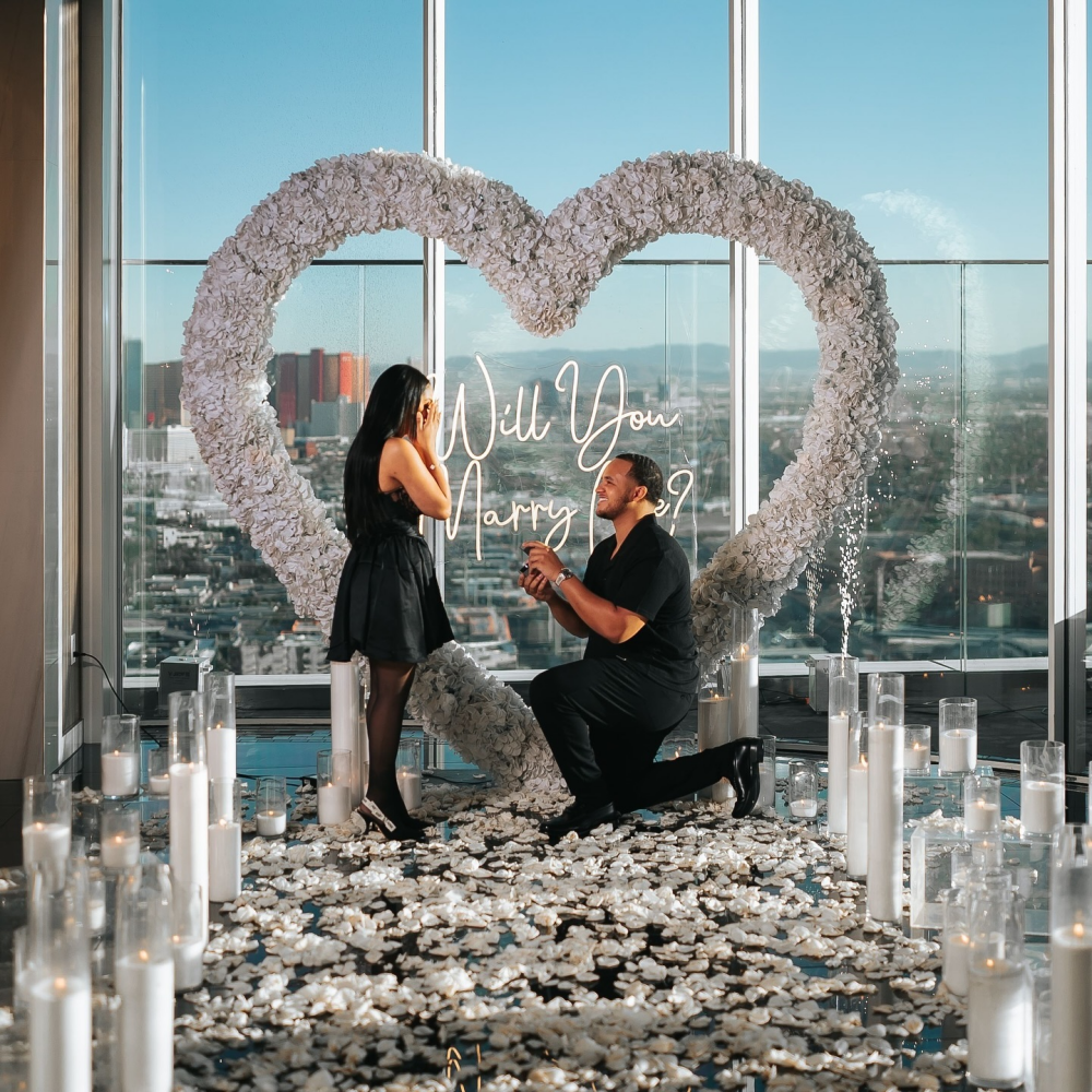 Will You Marry Me LED Neon Sign, Engagement Decor