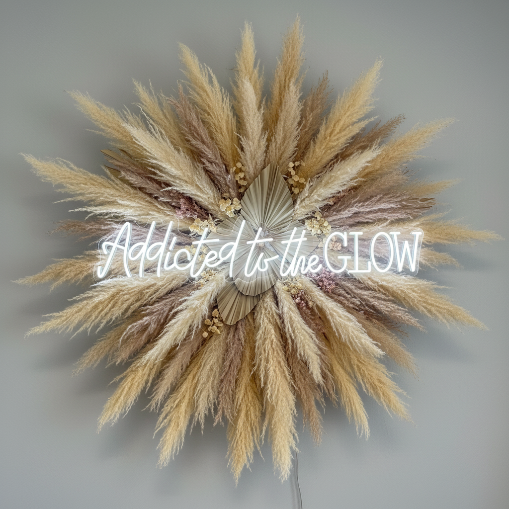 Addicted to the Glow Neon Sign,Custom Beauty Salon Neon Decor,Nails Room Studio Light Sign,LED Sign for Nail Salon,Gift For Her