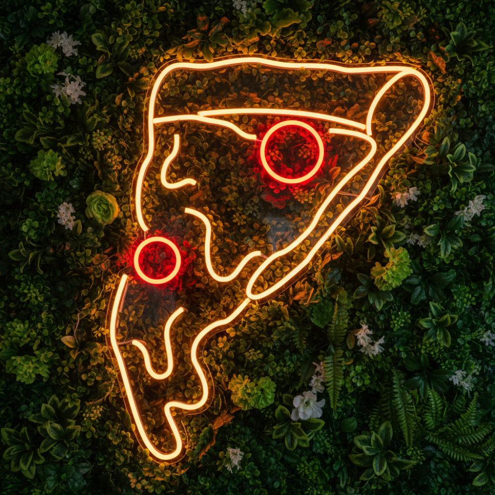 Pizza Slice LED Neon Sign, Kitchen Wall Art, Fast Food Kitchen Decor, Pizza Neon Sign, Restaurant Neon Sign, Pizza Lover Gift