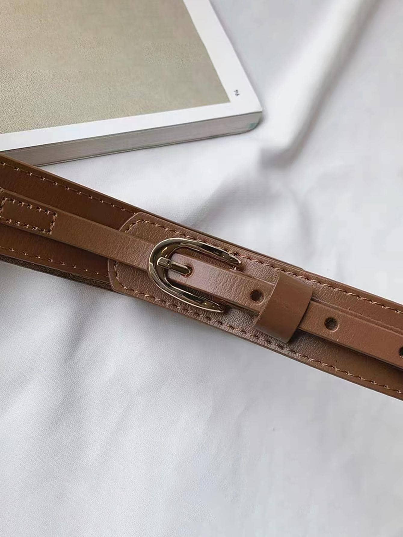 1pc Women Letter Buckle Fashionable Belt For Dress Decoration Halloween Summer, School Fall, Autumn, Halloween