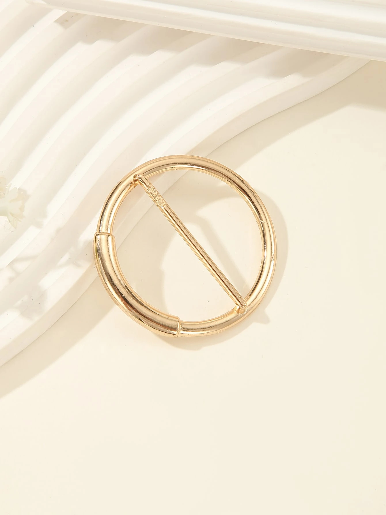 1pc Golden Circle Decor Design, Fashionable Luxury Decoration For Clothing Edges, Scarves