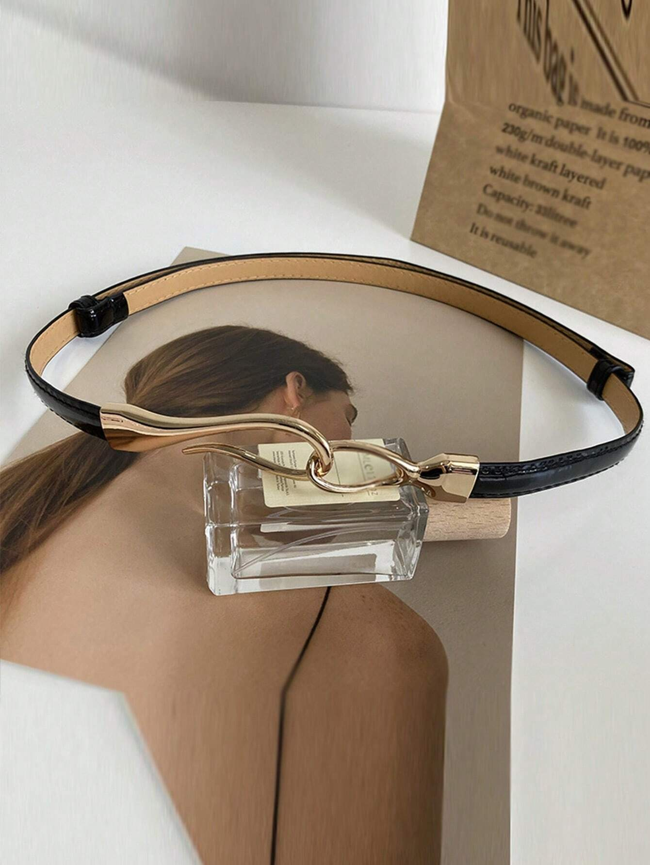 1pc Adjustable Women's Decorative Cinched Waist Stylish Versatile Dress Coat Hook Belt, Thin Summer, School Fall, Autumn, Halloween