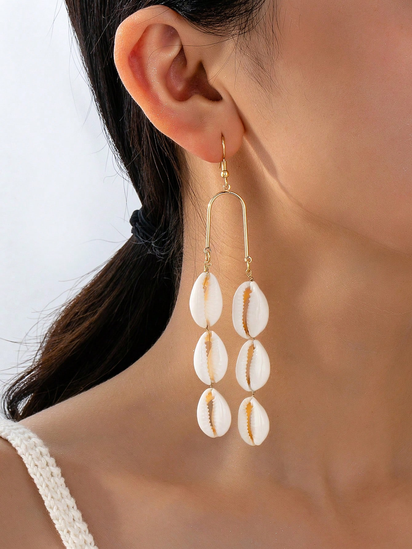 1 Pair Marine Style Crab Linked Pendant Earrings Suitable For Women Daily & Holiday Outfit